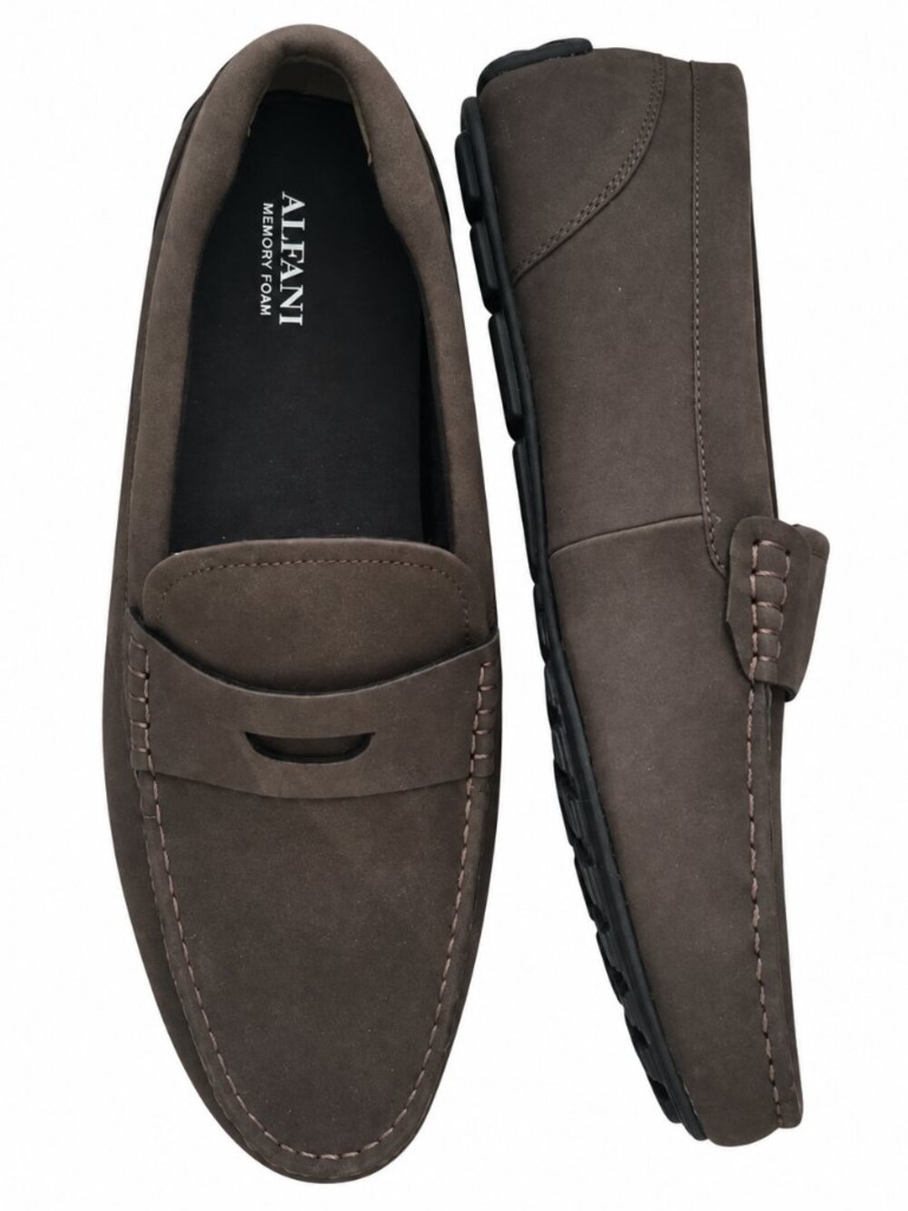 Alfani Marco Brown Memory Foam Loafers Men’s Size 13M